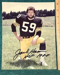 Signed #59 HOF Pittsburgh Steelers JACK HAM Photo, Authentic, Ship Free - Picture 1 of 2