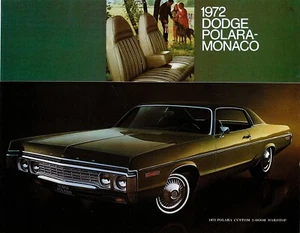 1972 Dodge Polara - Monaco Dealer Sales Brochure - Picture 1 of 1