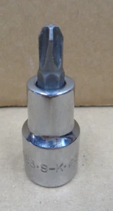 Vtg S-K Tools USA ~ 3/8" Drive 45483 #3 Phillips Socket - Picture 1 of 5
