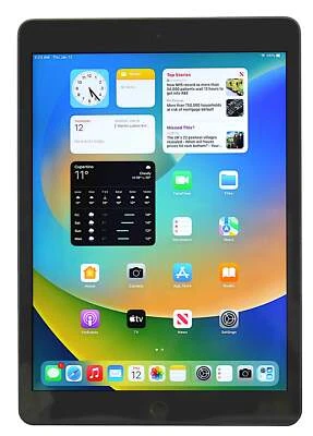 Apple iPad 7th Generation Tablet, 32GB, WiFi + GSM, Unlocked, Space Grey, A2198 - Image 1 of 4