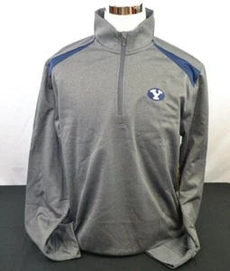 Brigham Young University Cougars Men's L/S 1/4 Zip Pullover - L (BYU-01) - Picture 1 of 7