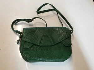 EMPERIA GREEN MOUNTAIN LEATHER CLUTCH / SHOULDER BAG FUN DESIGN - Picture 1 of 3