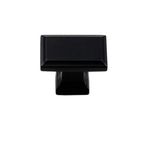 Knobs Kitchen Cabinet Hardware Handle Pull Square Modern Matte Black KPT - Picture 1 of 6