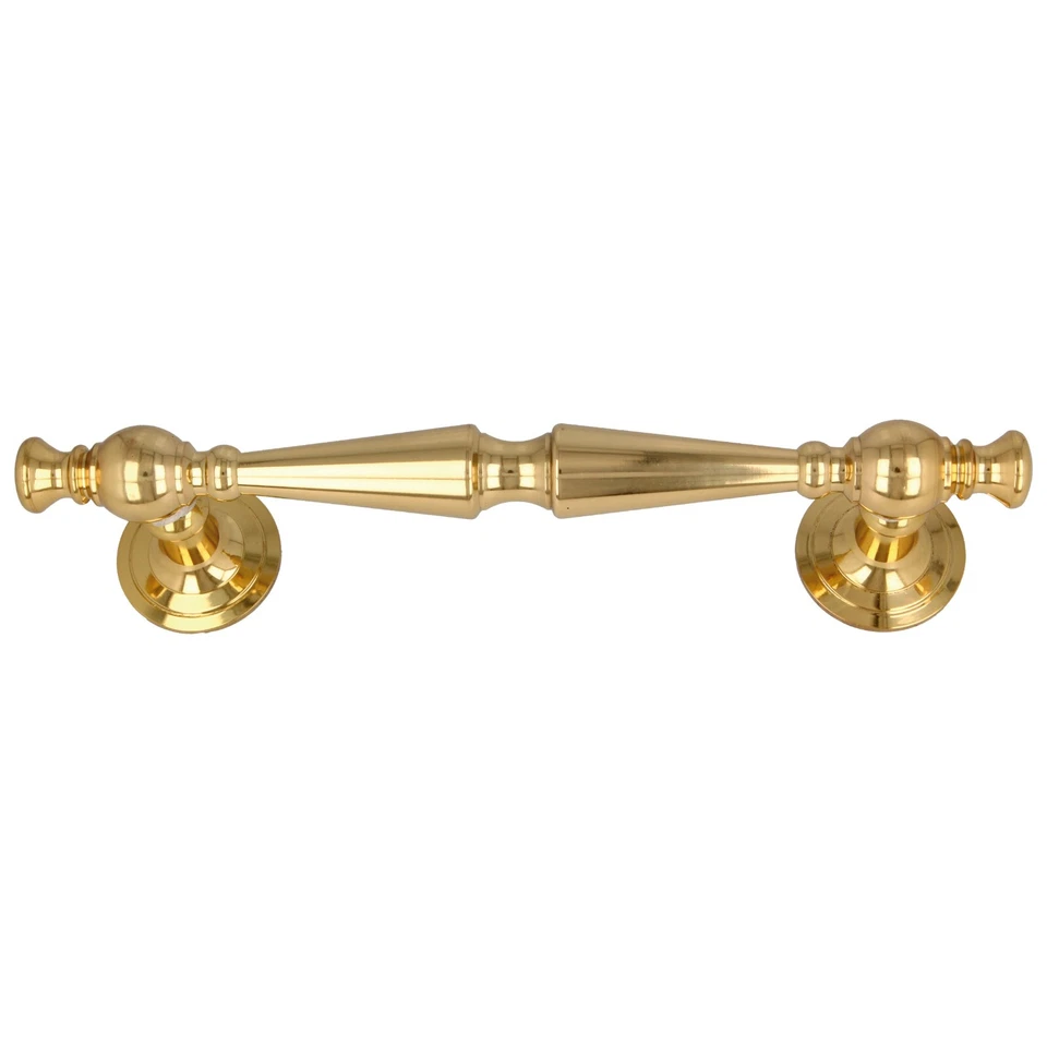 Türgriff Messing Stoßgriff Vintage gold Torgriff Stangengriff Jugendstil klassik - Bild 1 von 4