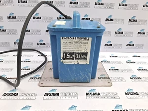 carroll & meynell cm30002/230 isolating transformer 1.5kva - Picture 1 of 7