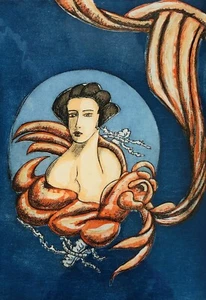 Bottari, Lorenzo Maria (1949- ). The Lovers. La Luna. Signed & dated. - Picture 1 of 1