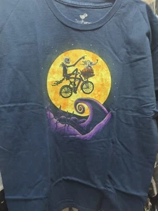 Nightmare Before Chritmas Large Adult "Shadow on the Moon"  E.T. Navy - Picture 1 of 2
