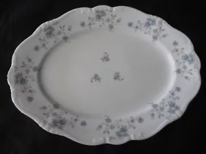 Johann Haviland Bavaria Germany Blue Garland Oval Platter, 13" x 9 1/2" - Picture 1 of 3