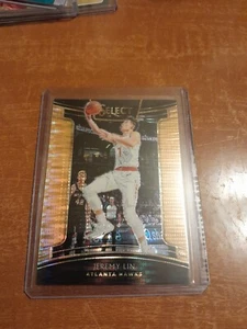 2018-19 JEREMY LIN SELECT NEON ORANGE PULSAR PRIZM #D 10/13 BASKETBALL PARALLEL - Picture 1 of 2