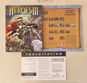Heroes of Might and Magic III PC Manual de juego, gráfico e instalación, SIN juego EXC - Imagen 1 de 14