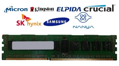Lot of 2 Major Brand 8 GB DDR3L-1600 PC3L-12800R 2Rx8 DDR3L SDRAM Server Memory - Image 1 of 2