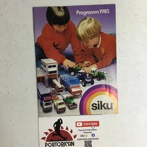 VINTAGE 1985 SIKU DIECAST CATALOG BROCHURE PROGRAM CAR COLLECTORS 30 PAGES NICE! - Picture 1 of 4