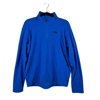 Helly Hansen Daybreaker 1/4 Zip Fleece Pullover Talla L Azul Ligero Foto 1 de 4