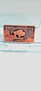 ONE 1 TROY OUNCE .999 FINE COPPER BULLION - IN GOD WE TRUST - USA - Picture 1 of 2
