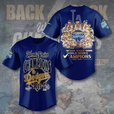 Dodgers World Series 2025 Baseball Jersey - Image 1 of 2