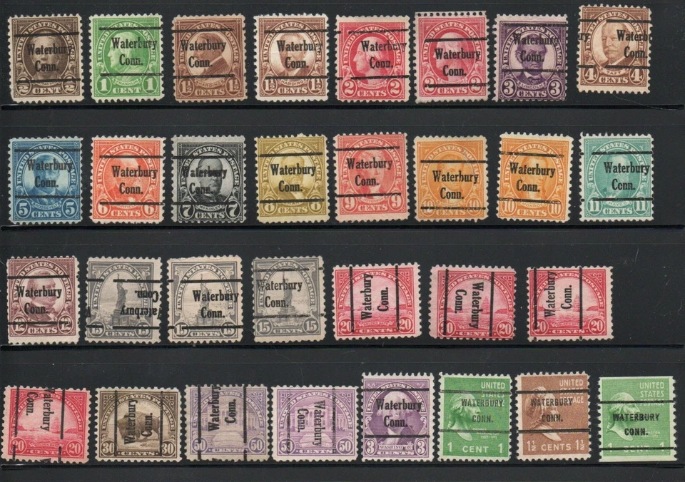 31 different Waterbury, Connecticut precancels - Image 1 of 1