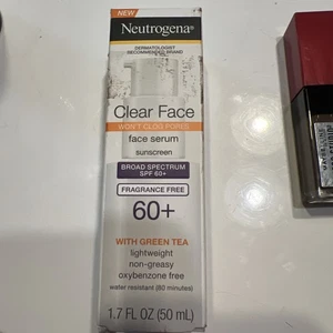Neutrogena Clear Face Serum Sunscreen SPF60+ Fragrance-Free 1.7fl.oz./50ml New - Picture 1 of 4