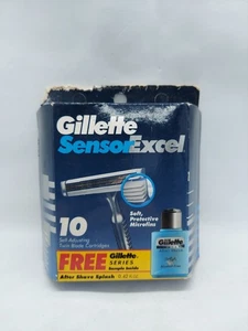 1993 Gillette Sensor Excel 10 Patronen + After Shave Probe selten - Bild 1 von 6