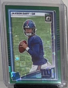 Donruss Optic Preview Green Pandora Jaxson Dart 2025/25 Clasificado Novato SSP Gigantes - Imagen 1 de 2