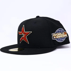 NWT Black Wool Houston Astros 2005 World Series 59fifty New Era Fitted Hat Cap - Picture 1 of 8