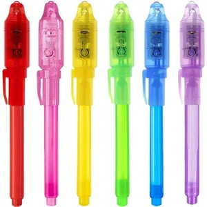 Invisible Ink Pen, Upgraded Spy Invisible Ink Pen with UV Light Magic Marker ... - Picture 1 of 7