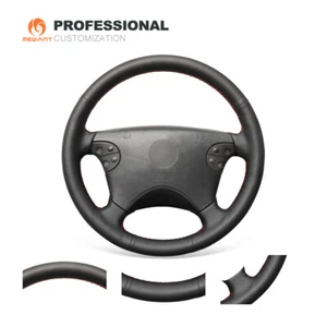MEWANT Genuine Leather Car Steering Wheel Cover for Mercedes Benz W208 W210 W463 - Picture 1 of 11