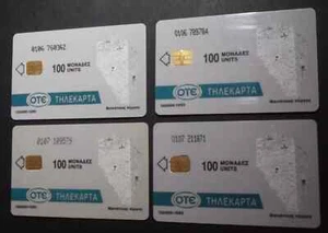 GREECE MONEMVASIA, 4 DIFFERENT CN : 0106, 0107, 0106 & 0107(0 with barred), used - Foto 1 di 2