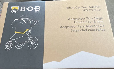 Adaptador de cochecito individual para trotar BOB Gear para asiento de coche infantil Peg Perego gris nuevo en caja Foto 1 de 3