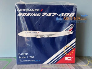 SQ Wings 1:200 Air France Boeing 747-400 "F-GITD" Flaps Down L2071FD - Foto 1 di 5