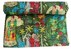Farida Kalho Indian Heritage Pure Cotton Quilted Multi Color Cotton Coverlets,