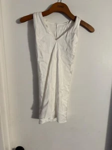 Women "A.L.C." white, sleeveless pullover top. Size 2 Prev. Owned - Picture 1 of 3