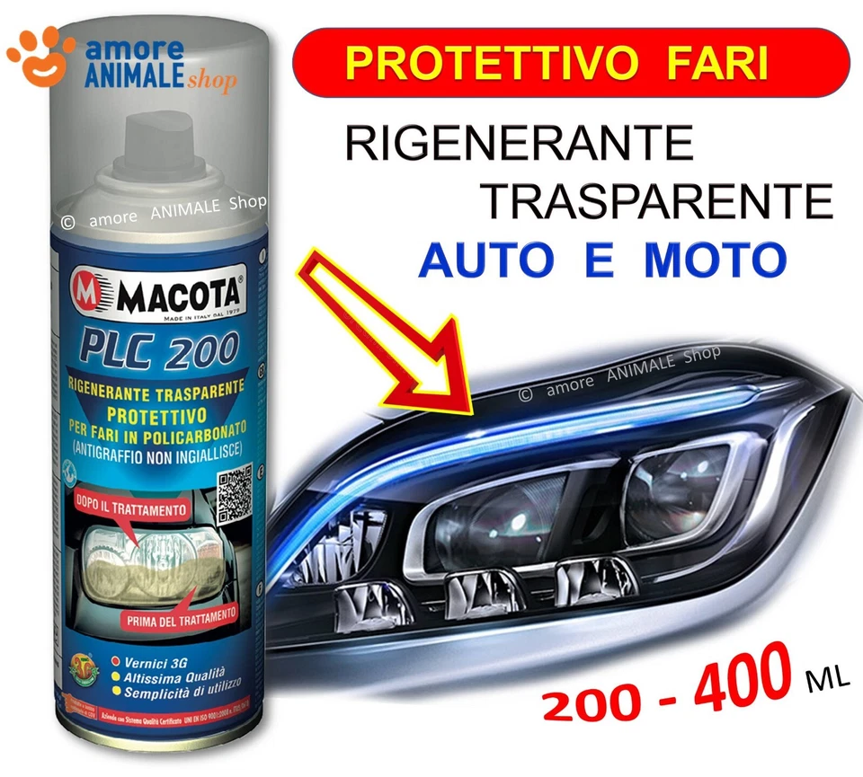 MACOTA PLC 200 → Ravvivante Trasparente Protettivo Rinnova Fari e Fanali Tuning - Immagine 1 di 1