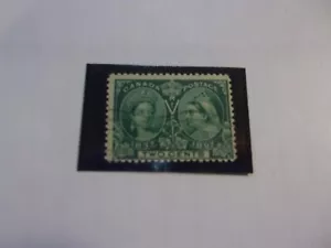 Canada Used, 1897 Issue, Scott #52, 2 Cent Jubilee Issue, Perf 12 Green - Picture 1 of 1