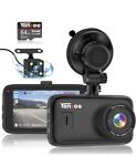 Car Dash Cam Front and Rear with 64GB Card