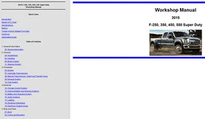 2015 Ford F450 F550 Super Duty Service Reparaturanleitung XL XLT King Ranch auf USB - Bild 1 von 4