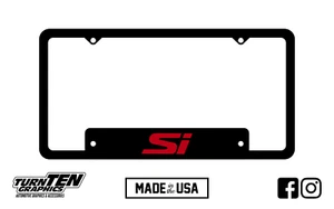 Honda Civic Si License Plate Frame - Picture 1 of 14