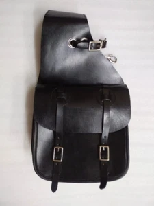 Borsa da sella per cavalli western trail in vera pelle nera spedizione gratuita - Foto 1 di 6