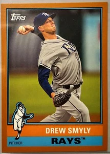 2015 Topps Archives Drew Smyly #129 Gold Border Parallel #20/50 Strahlen - Bild 1 von 2