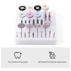 AZDENT Dental Lab Ceramics Porcelain Polishing Kit HP Shank 2.35mm 35pcs/box - Picture 1 of 21