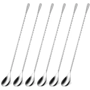 6 Stück Tear The Spoon Edelstahl Teelöffel Mixen für Getränke - Bild 1 von 11