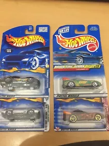 Lote de 4 autos Corvette Hot Wheels totalmente nuevos en caja sellados B58 - Imagen 1 de 5
