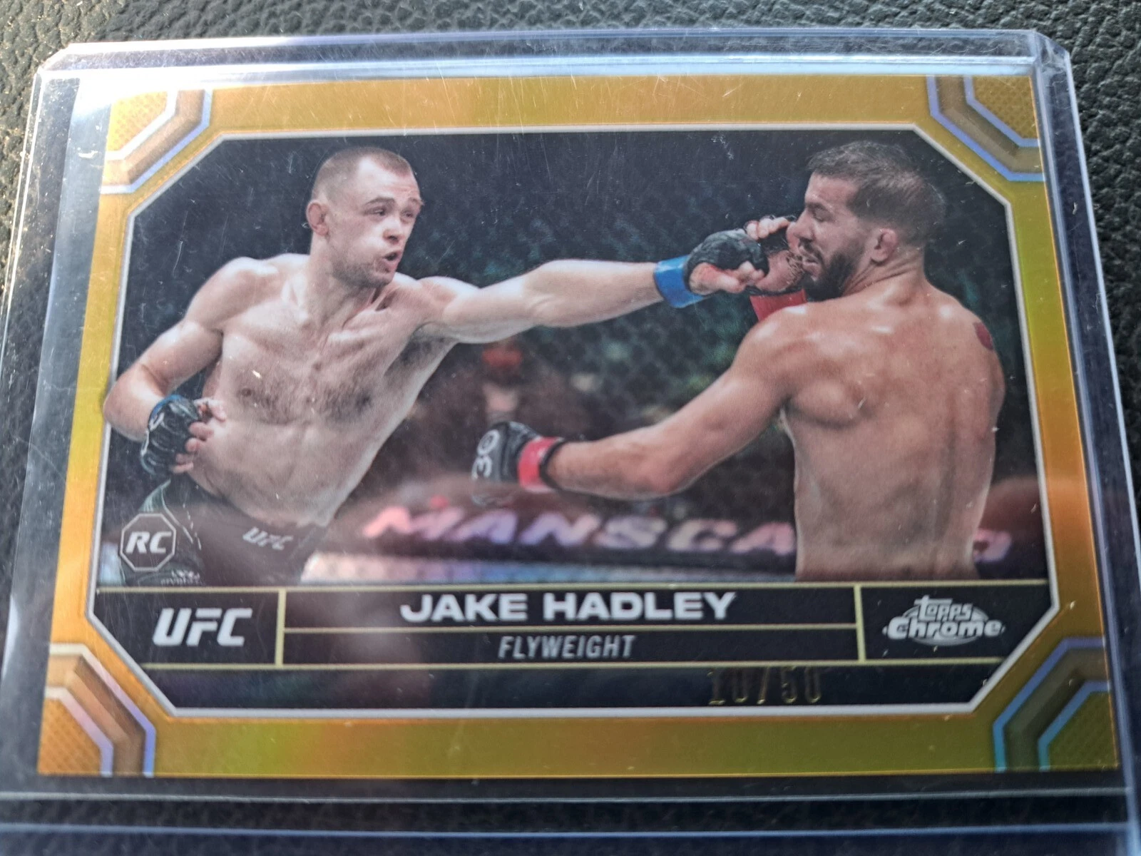2024 Topps Chrome Jake Hadley Gold Refractor 10/50 UFC Rookie