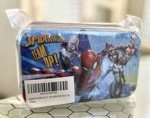 MARVEL Spider-Man 60-piece Jigsaw Puzzle Metal Box Kids 4-6 NEW - Picture 1 of 5