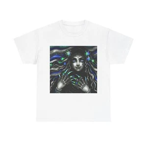 Camiseta Unisex Adulto Sirena Sombría Tinta Arte Paleta Oscura - Imagen 1 de 9