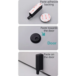 Furniture Hardware Wardrobe Plastic Buffer Soft Close Damper Cabinet Door Pus _t - Afbeelding 1 van 14