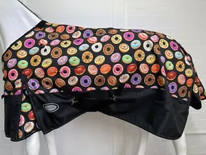 AXIOM 1800D BALLISTIC DONUTS / BLACK 220g PADDOCK WINTER HORSE RUG - 5' 6 - Picture 1 of 5