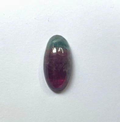 VINTAGE  BI-COLOR NATURAL TOURMALINE CAB 47.28 CTS 33.5X17 MM BELOW WHOLESALE!!! - Image 1 of 4