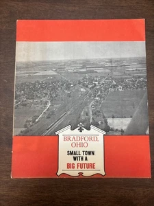Bradford Ohio Town Community Brochure Chamber of Commerce Vintage Dayton area 4p - Picture 1 of 5