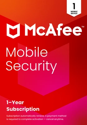 McAfee Mobile Security Plus Unlimited VPN 2026 Antivirus 1 Device 1 Year Posted - Image 1 of 4