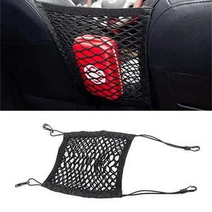 Car Seat Mesh Organizer Storage Cargo Net Pocket Luggage Hook Pouch Holder - Picture 1 of 11